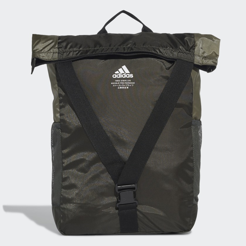 adidas Classic Flap Top Shopper Backpack - Green | adidas UK