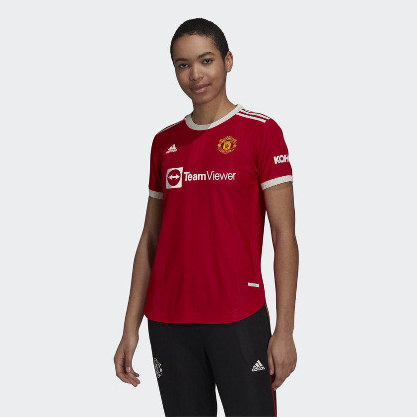 Adidas Manchester United 21 22 Home Authentic Jersey Red Adidas Uk