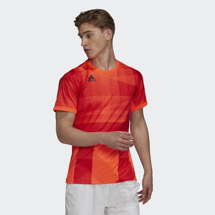 Adidas Freelift Tokyo Heat Rdy Tennis T Shirt Red Adidas Uk