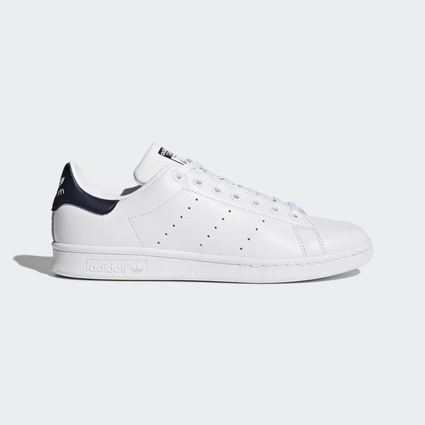 White and navy stan smiths Clearance