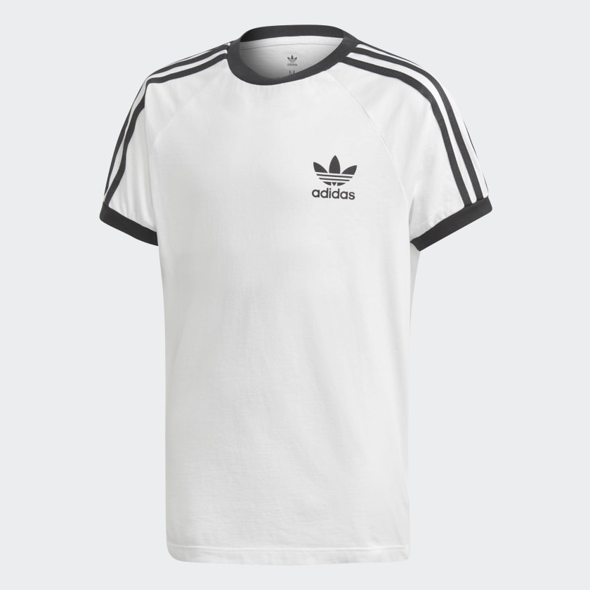 Adidas t shirt mit streifen clearance