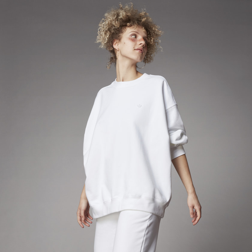 Oversized sweatshirt white Clearance