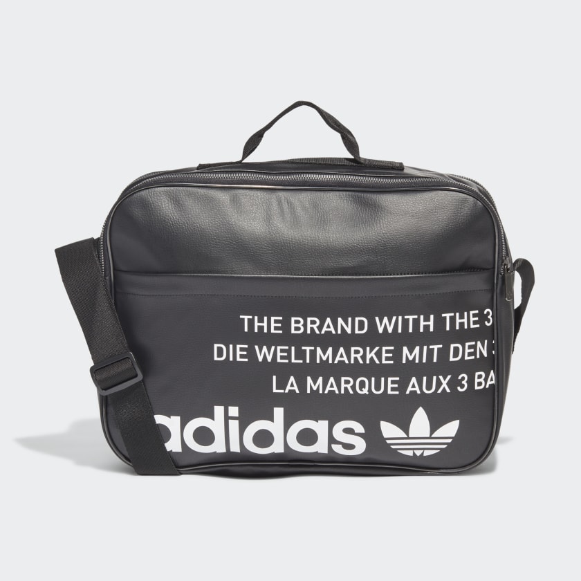 adidas vintage airliner bag black