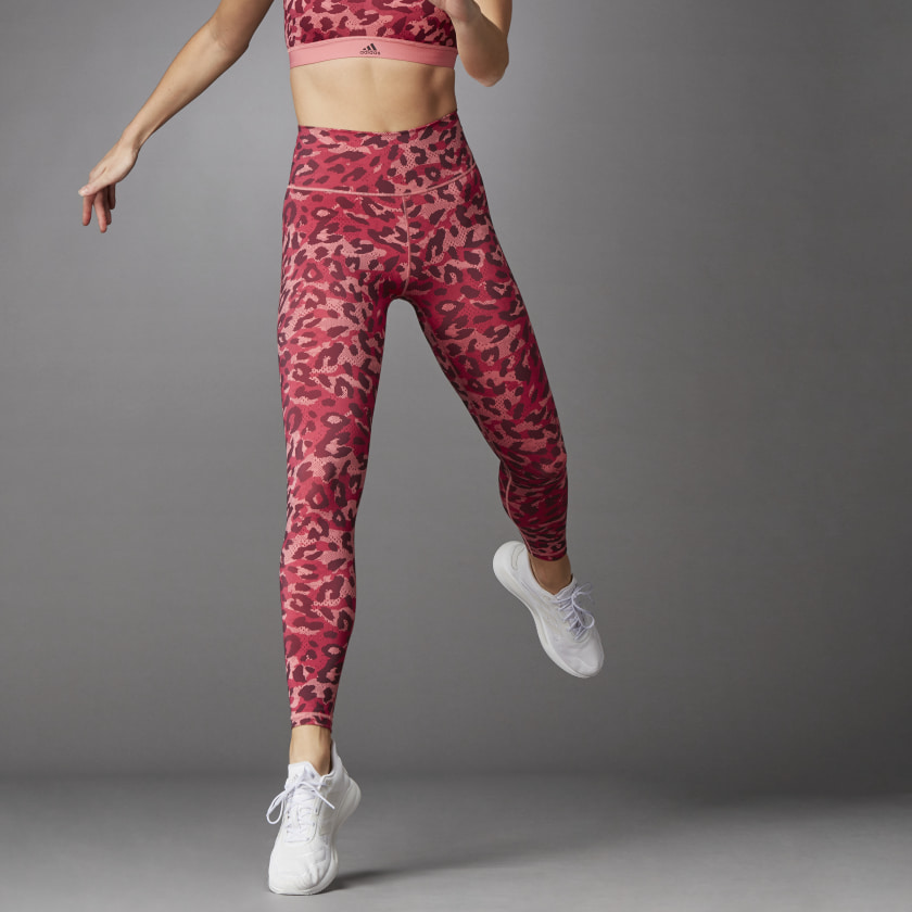 Adidas pink camo leggings clearance
