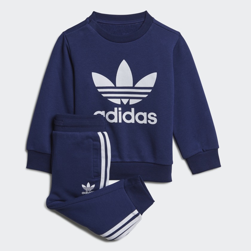 adidas Crew Sweatshirt Set - Blue | adidas UK