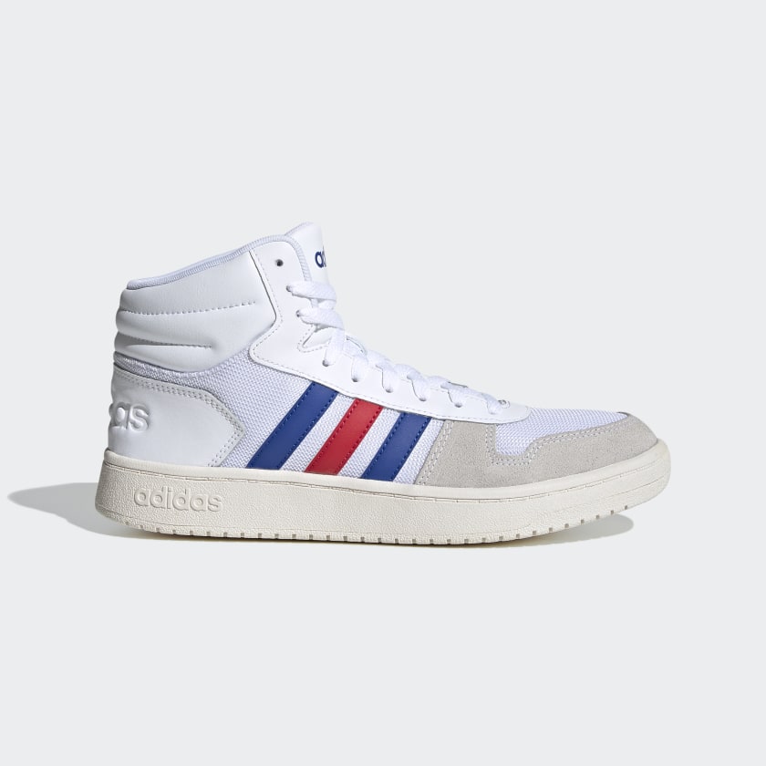 adidas Hoops 2.0 Mid Shoes - White | adidas UK