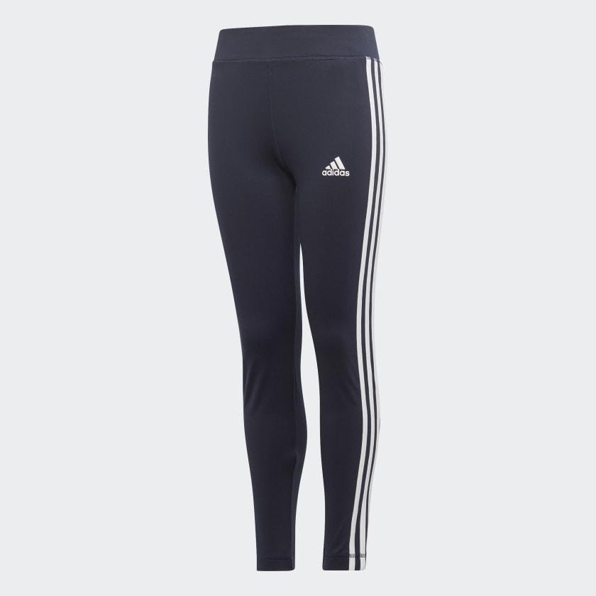 adidas Training Equipment 3-Stripes Leggings - Blue | adidas UK