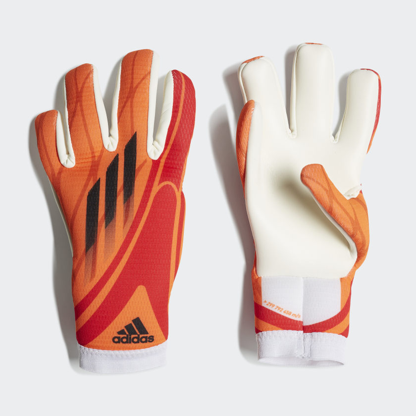 orange goalkeeper gloves