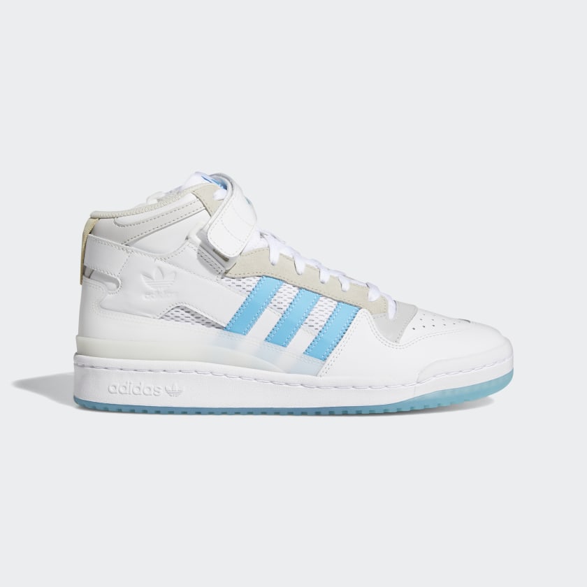 forum mid shoes white