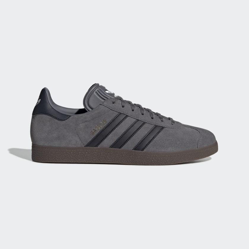 Grey gazelle adidas mens clearance