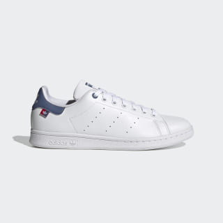 Red and white adidas stan smith clearance