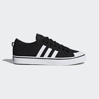 Black adidas nizza trainers clearance