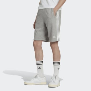 Adidas originals 3 stripe shorts grey