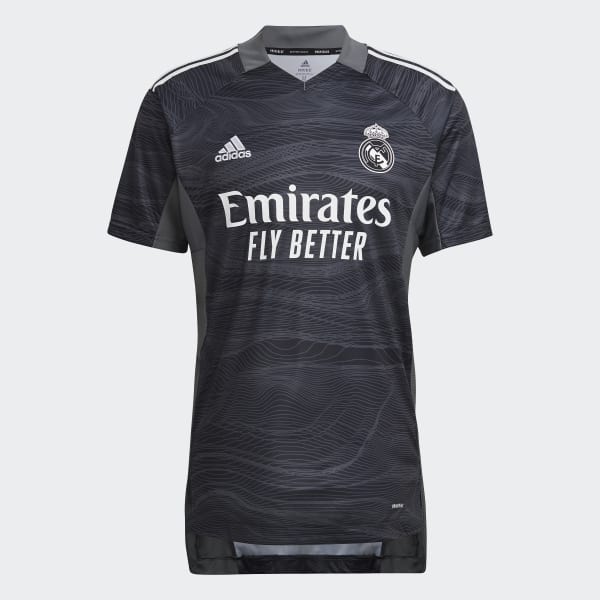 adidas Real Madrid 21/22 Home Goalkeeper Jersey - Black | adidas UK