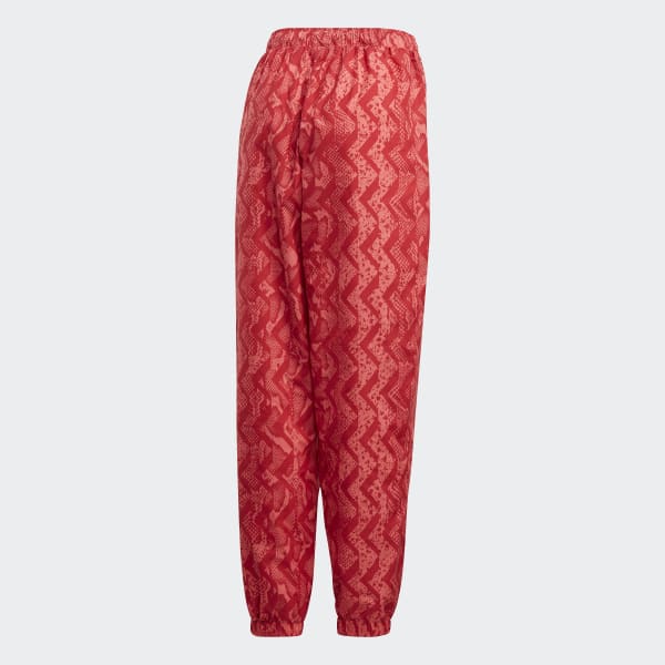 red adidas tracksuit bottoms