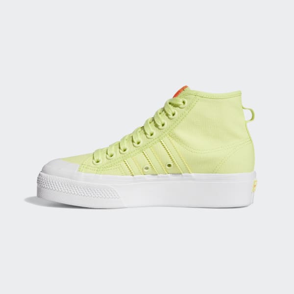 adidas Nizza Platform Mid Shoes - Yellow | adidas UK