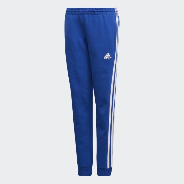 Adidas 3 stripe joggers blue Clearance