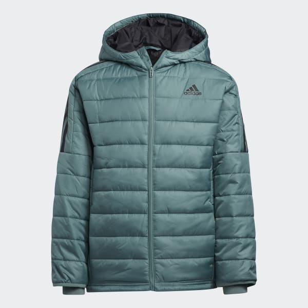 Adidas puffer jacket green clearance