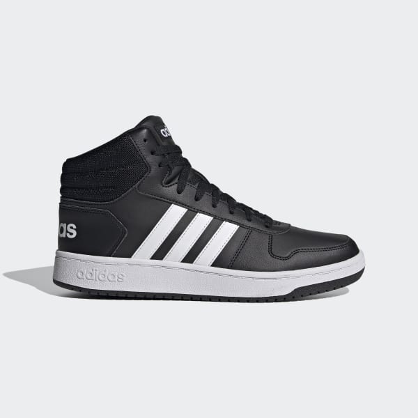 adidas hoops 2 0 mid shoes black adidas uk