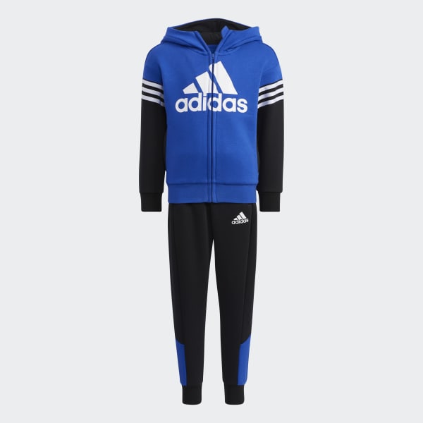 Adidas badge of sport fleece tracksuit junior Clearance