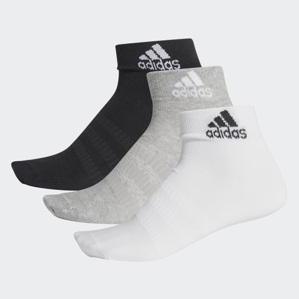 adidas Ankle Socks 3 Pairs - Grey | adidas UK