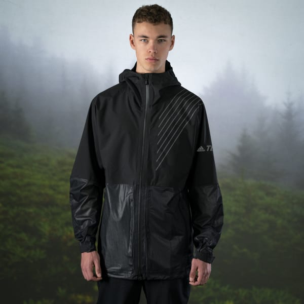adidas Terrex 3-Layer Zupahike Rain Jacket - Black | adidas UK
