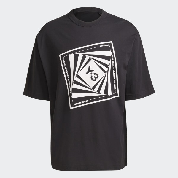 Adidas Y 3 Optimistic Illusions T Shirt Black Adidas Uk