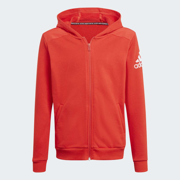 Red adidas zipper clearance