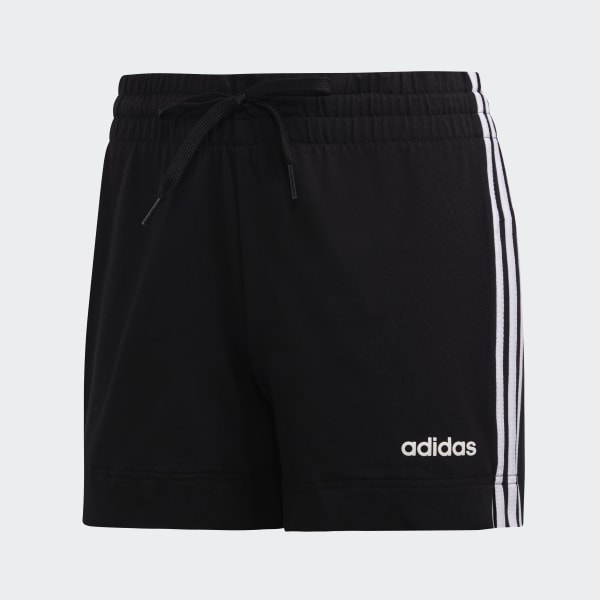 Adidas black cotton shorts clearance