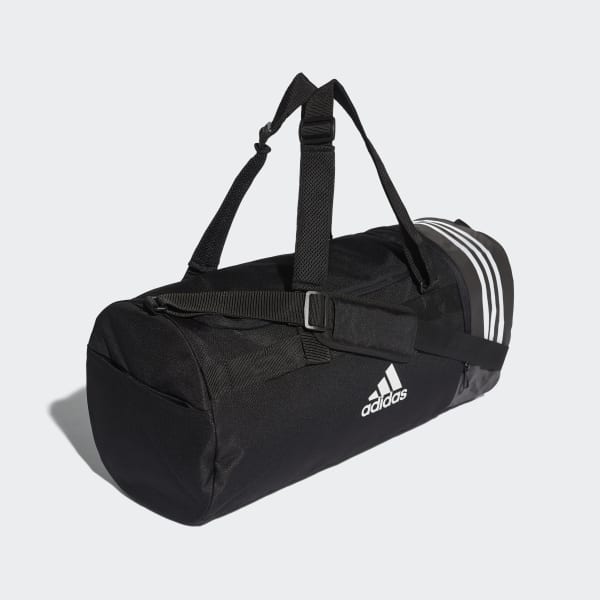 Adidas Convertible 3 Stripes Duffel Bag Medium Black Adidas Uk