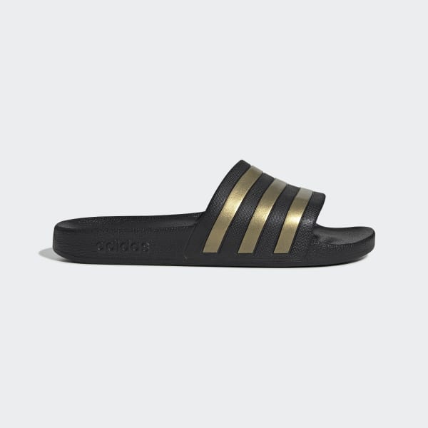 adidas Adilette Aqua Slides in Black