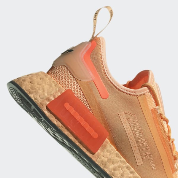 adidas nmd_r1 orange flood women's running shoe