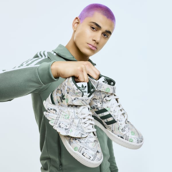 adidas Jeremy Scott Forum Wings 1.0 Money Shoes - Beige | adidas UK