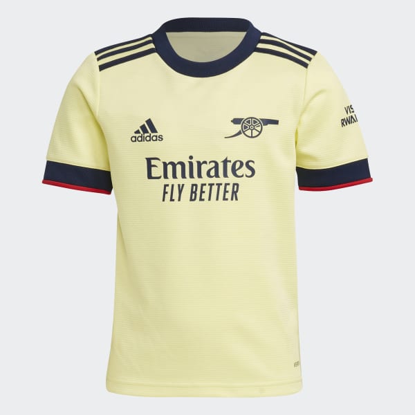 Adidas Arsenal 21 22 Away Mini Kit Yellow Adidas Uk