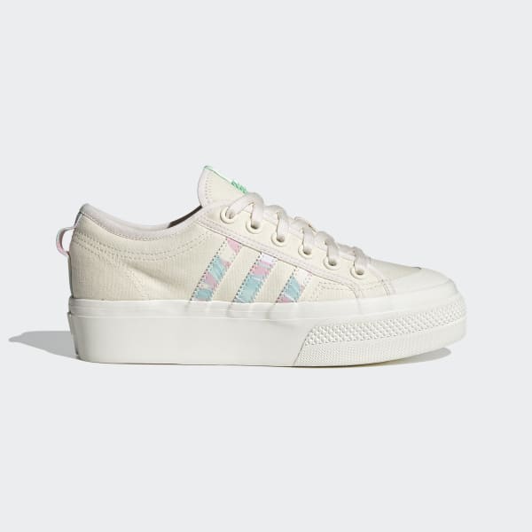 adidas Nizza Platform Shoes - White
