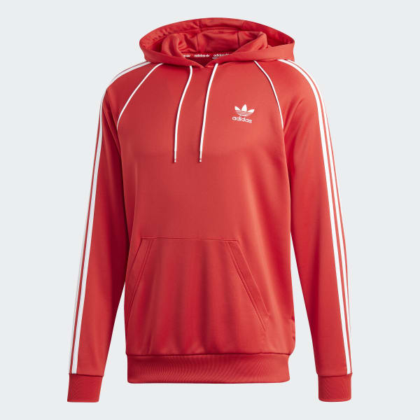 adidas Men's SST Hoodie in Red and White | adidas UK