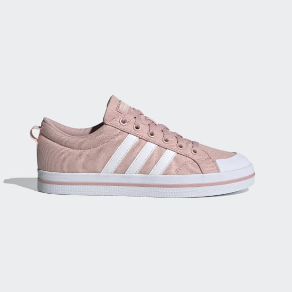 Womens pink and white adidas
