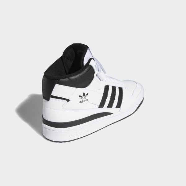 forum mid shoes white