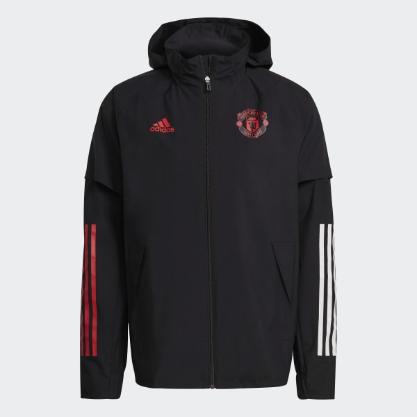adidas Manchester United All-Weather Jacket - Black | adidas UK