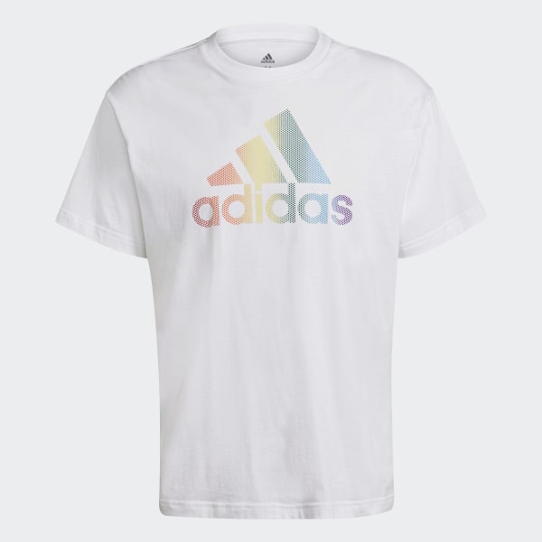 adidas Pride Logo Graphic T-Shirt (Gender Neutral) - White | adidas UK