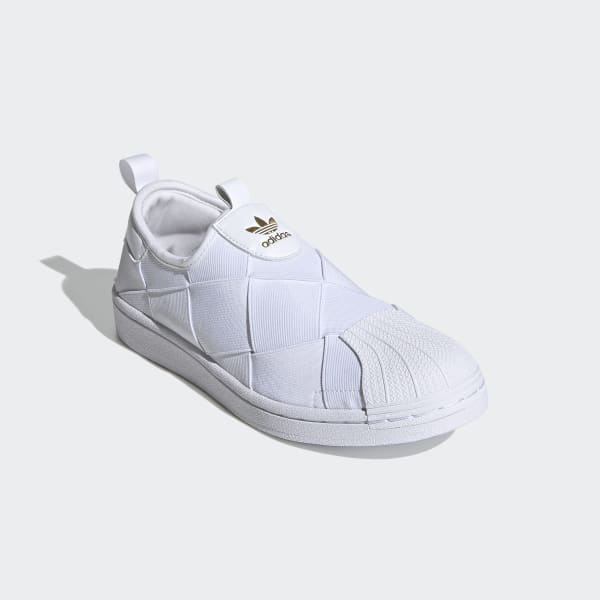 adidas superstar slip on white