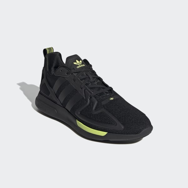 adidas ZX 2K Flux Shoes in Black and Yellow | adidas UK